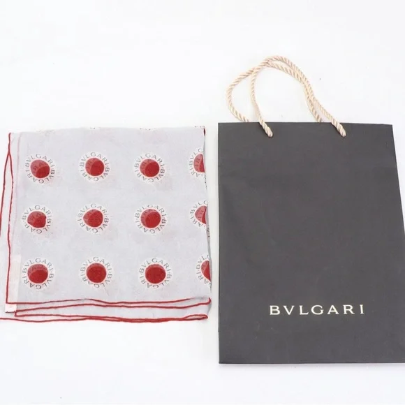 BLVGARY RED AND BLUE Silk Scarf - Picture 1 of 16